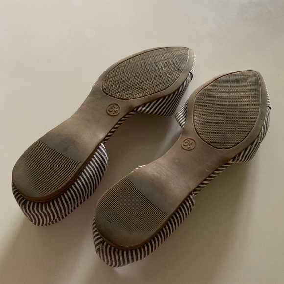 Merona blue/white stripe flats - Picture 3 of 4